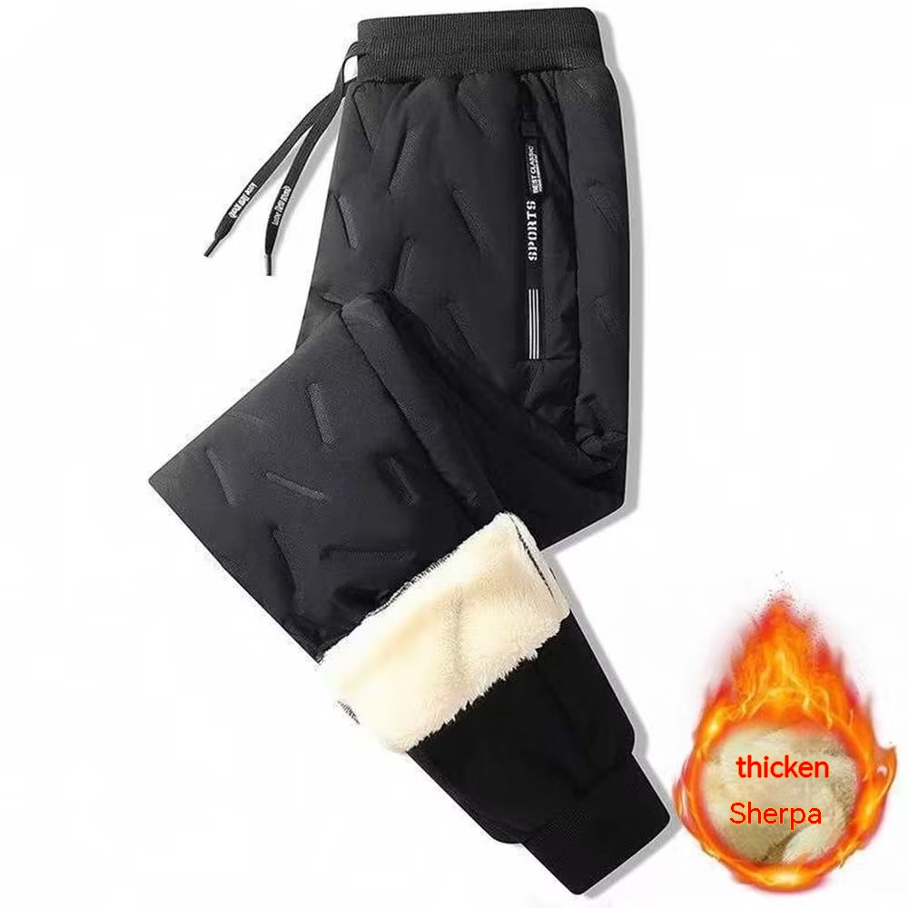 Fleece-lined Thickened Snow Lady Down Cotton Pants - Image 6