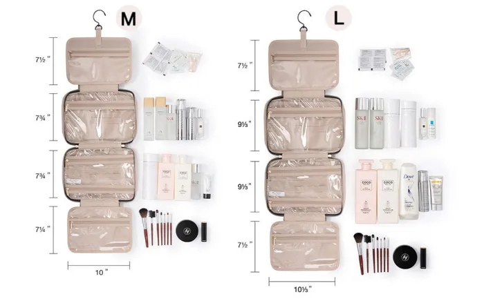 Hanging Toiletry Bag with Metal Hook, Large Water-Resistant Travel Organizer for Men and Women - detail photo 3