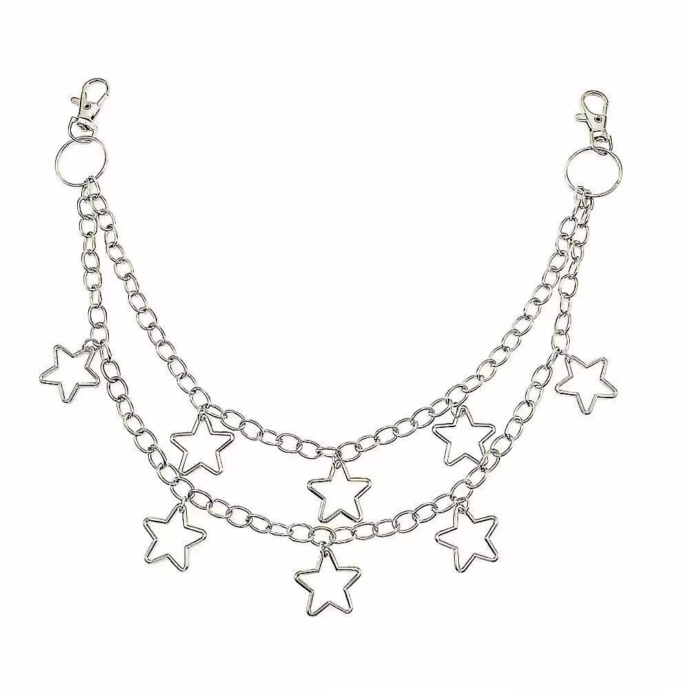 Ornament Hollow Pentagram Pendant Bag Chain Simple Fashion Multi-layer Accessories