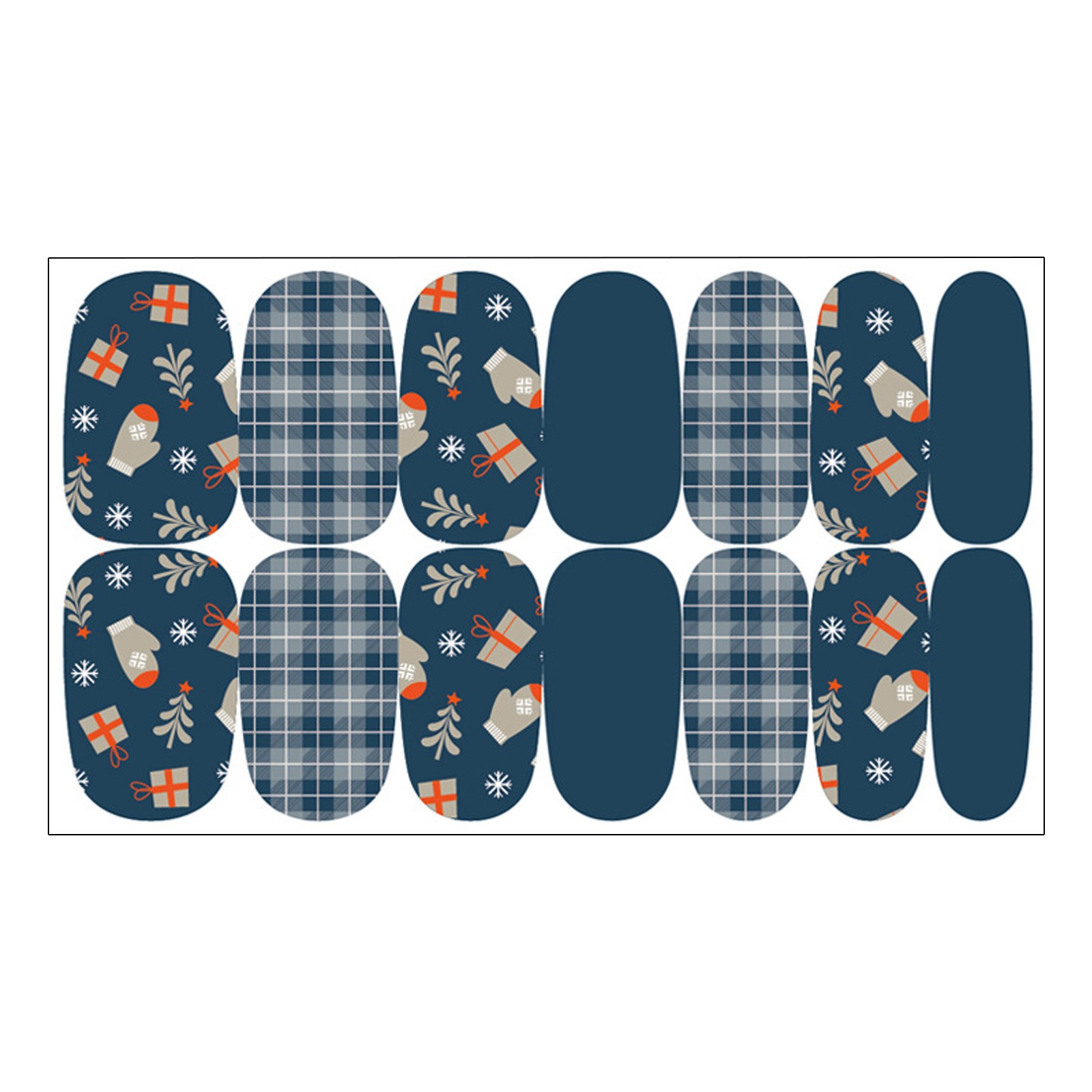 Christmas Nail Sticker Snowflake Snowman Elk
