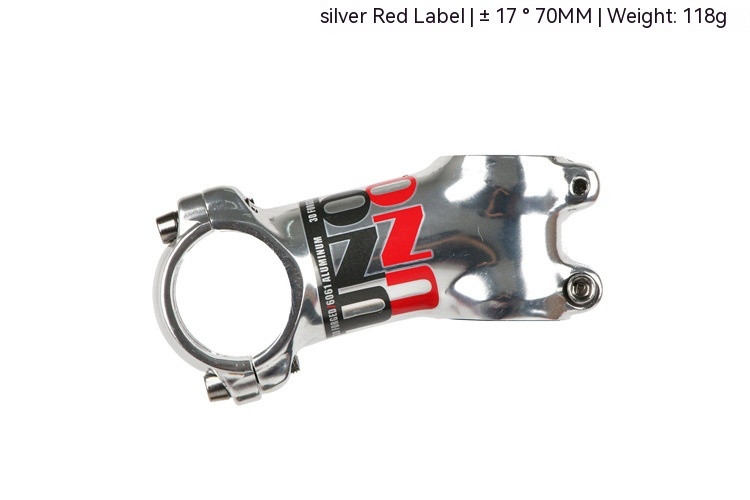Silver 7 Degrees Lengthened Mountain Highway Bicycle Stem - Image 8
