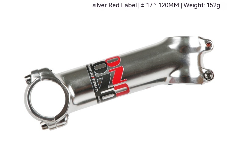 Silver 7 Degrees Lengthened Mountain Highway Bicycle Stem - Image 2