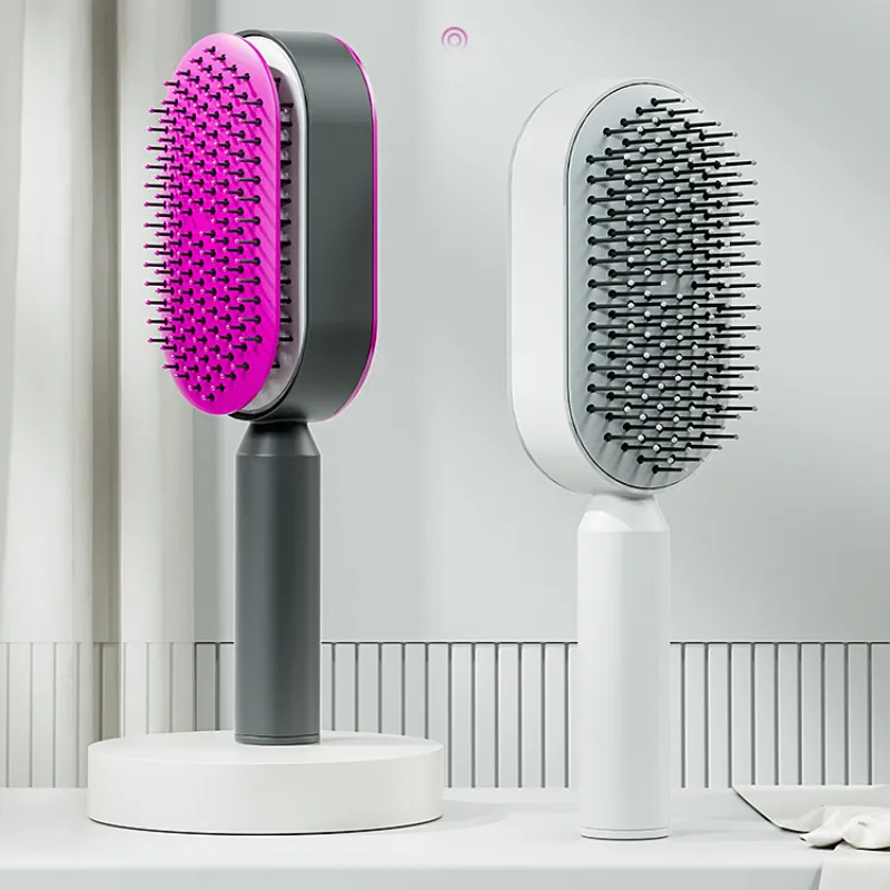 Women Fashion 3D Hair Growth Comb Hairbrush Self-Cleaning Hair Brush Self Cleaning Hair Brush For Women Massage Scalp Promote Blood Circulation Anti Hair Loss – image 5