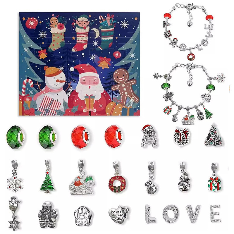 Title 2, Christmas Countdown Calendar Jewelry Bracelet B...