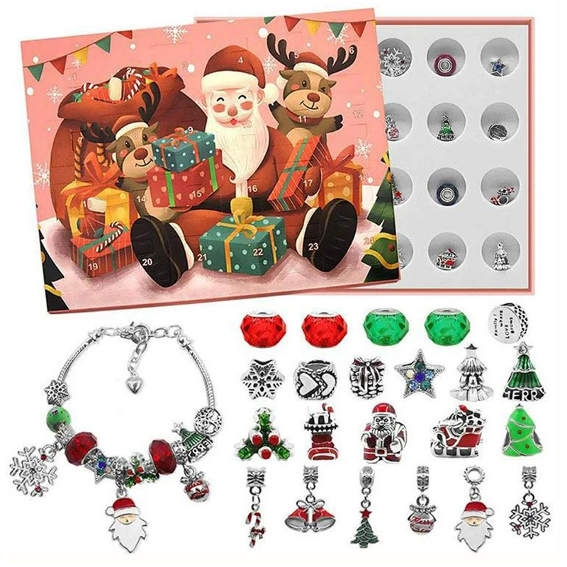 Title 5, Christmas Countdown Calendar Jewelry Bracelet B...