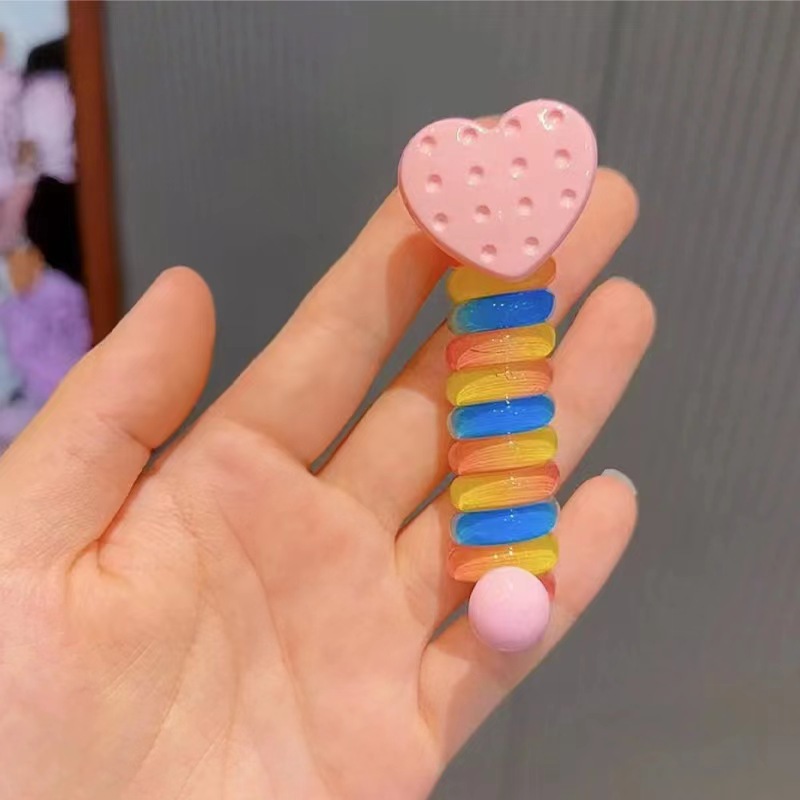 Title 4, Cute Cartoon Colorful Hair Ring