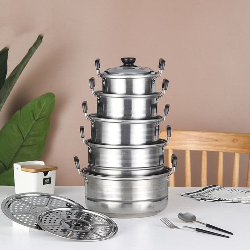 Title 1, American-style Stainless Steel Pot Set