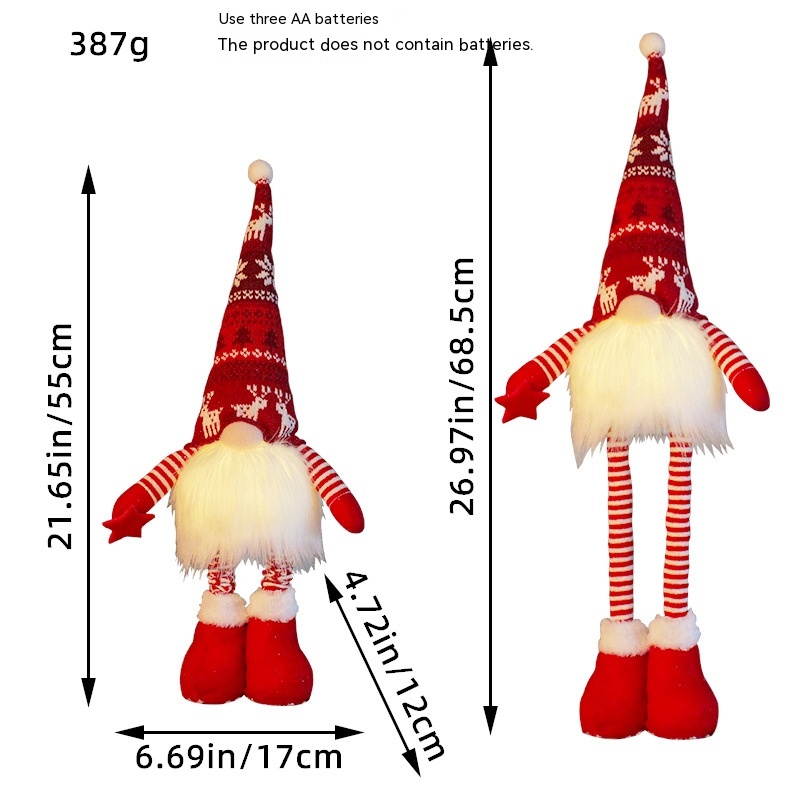 Luminous Long Leg Faceless Luminous Telescopic Doll