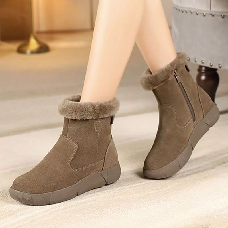 Title 2, New Round Toe Flat Bottom Short Winter Fleece L...