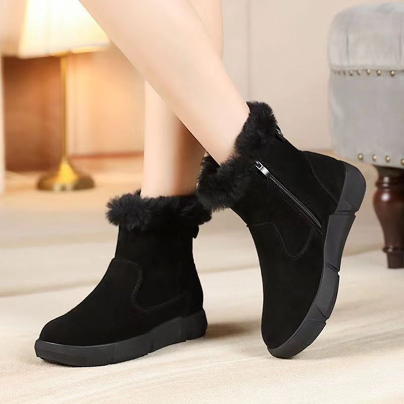 Title 3, New Round Toe Flat Bottom Short Winter Fleece L...