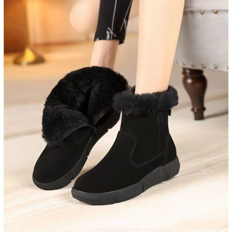 Title 7, New Round Toe Flat Bottom Short Winter Fleece L...