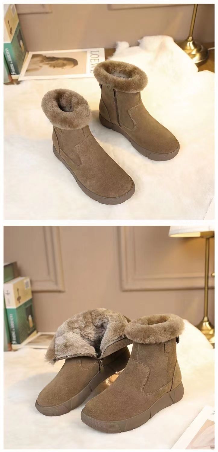 Title 10, New Round Toe Flat Bottom Short Winter Fleece L...