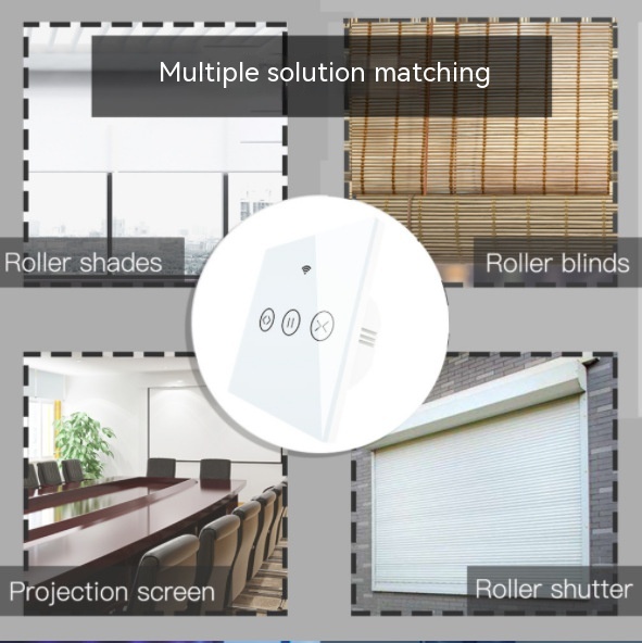 Title 8, WIFI 433 Smart Touch Curtain Touch Curtain Alex...