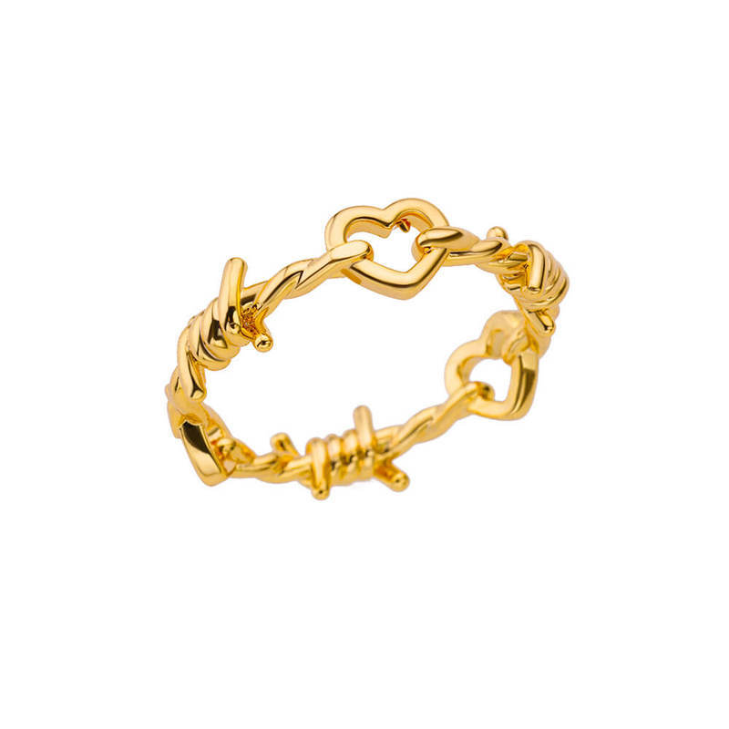 Ladies New Love Thorns Hollow Out Index Finger Ring