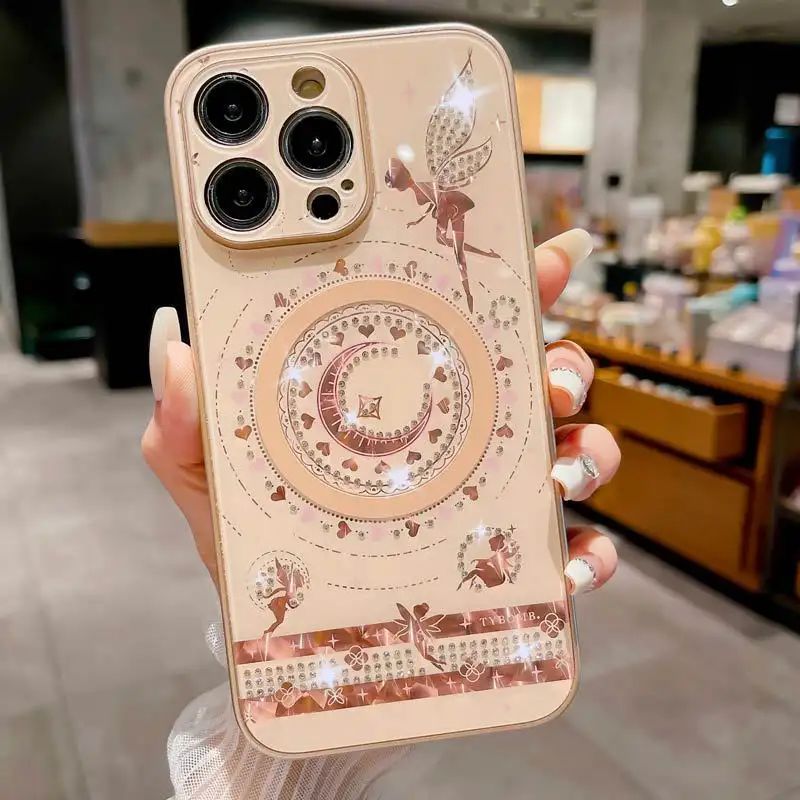 Butterfly Fairy Diamond Magnetic Mobile Phone Protective Case