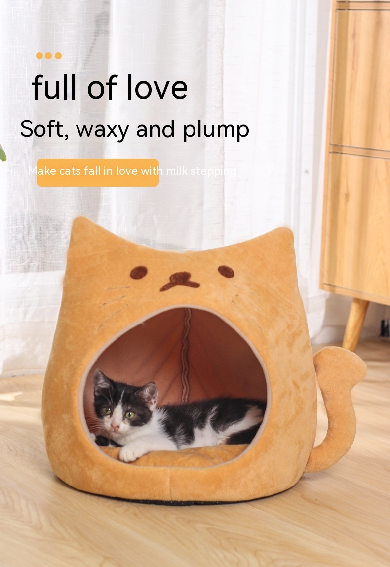 Title 10, Cat Nest Winter Warm Closed Thickened Autumn An...