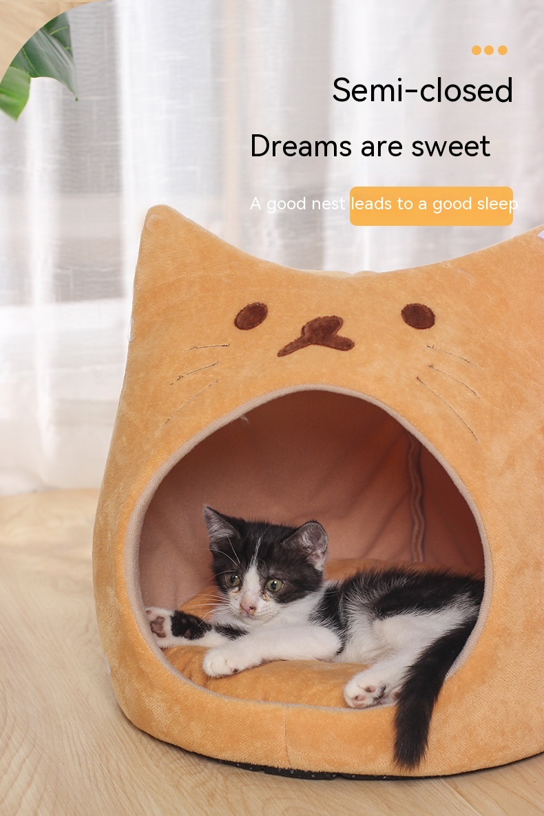 Title 11, Cat Nest Winter Warm Closed Thickened Autumn An...