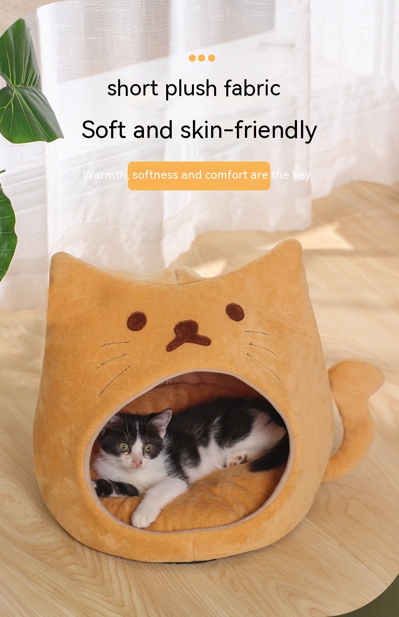 Title 13, Cat Nest Winter Warm Closed Thickened Autumn An...