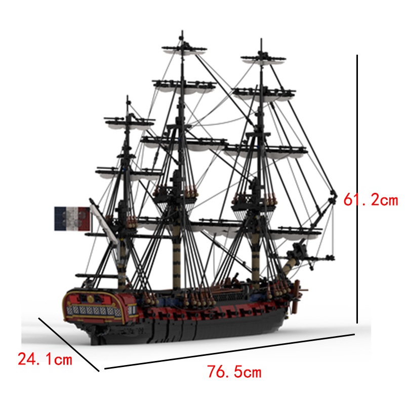 Title 4, France 28-door Gun Frigate Assembled Building B...