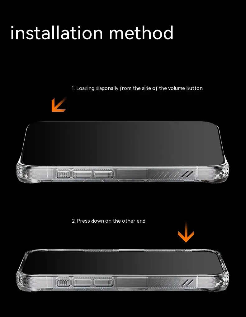 Magnetic Tide Brand Laser Transparent All-inclusive Phone Case
