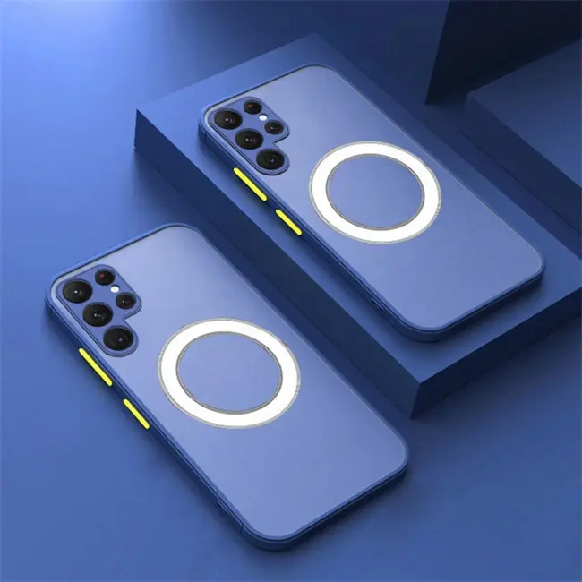 Phone Case Magnetic Suction Frosted Skin Feeling Drop-resistant All-inclusive