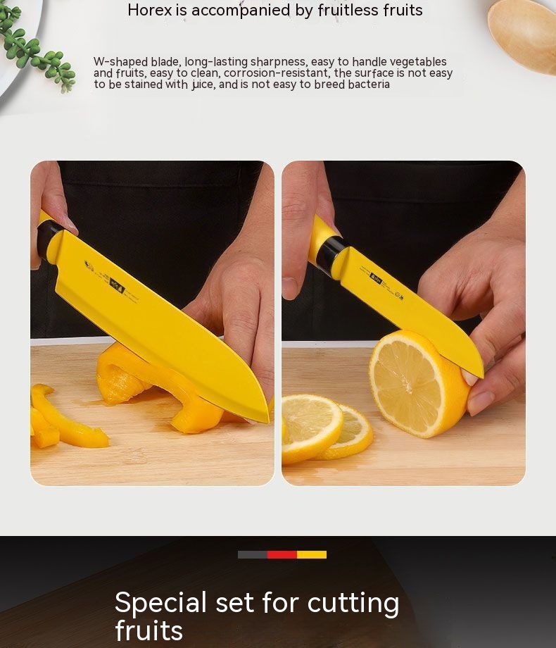 Title 2, Stainless Steel Yellow Household Fruit Cutting ...