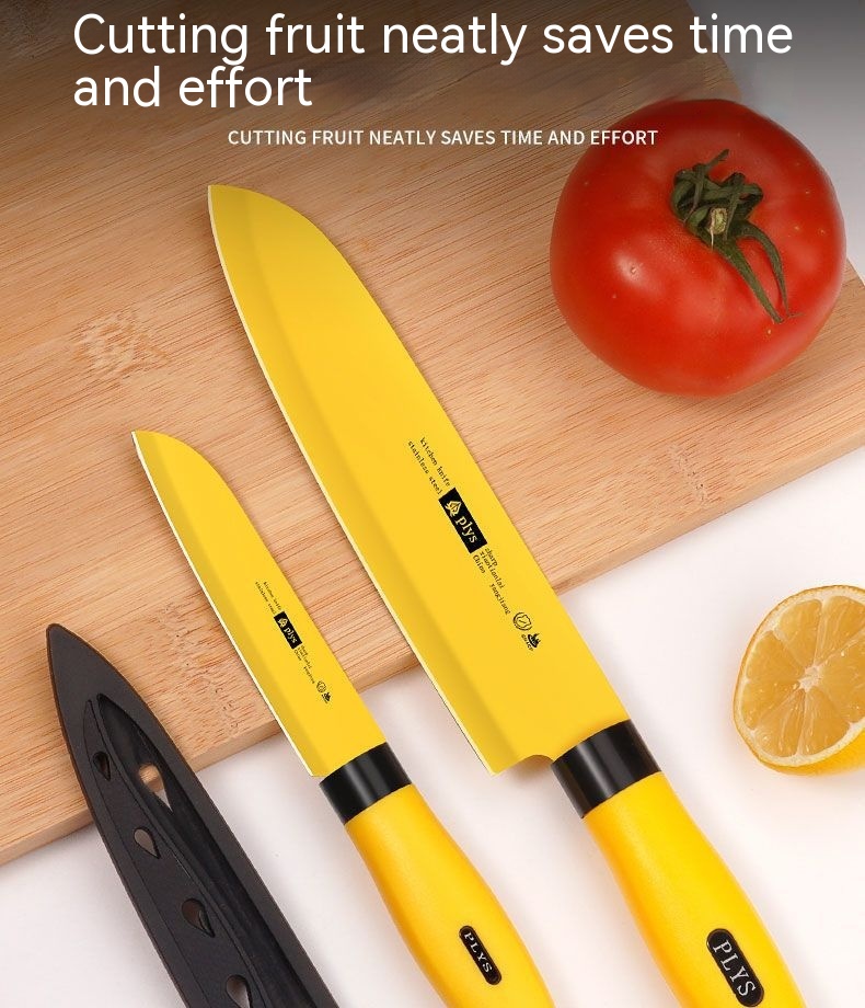 Title 3, Stainless Steel Yellow Household Fruit Cutting ...