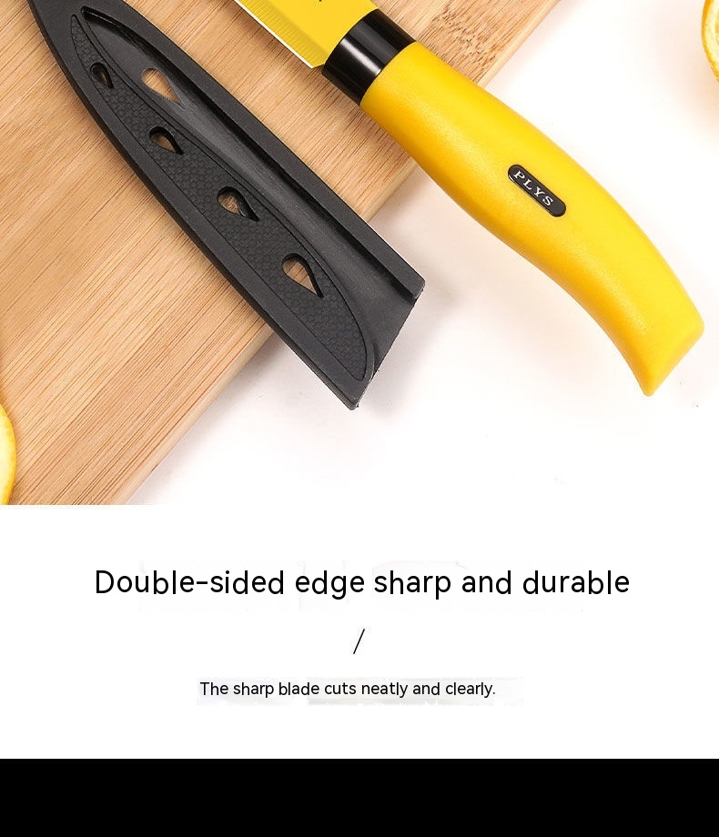 Title 5, Stainless Steel Yellow Household Fruit Cutting ...