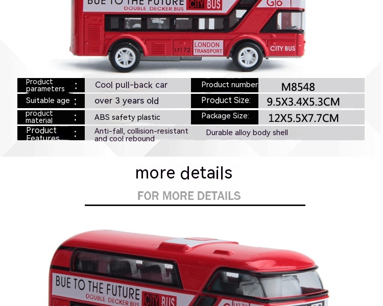 Title 5, Kinderspeelgoedauto Dubbeldeksbus Simulatiemode...