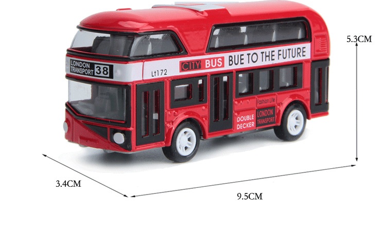 Title 6, Kinderspeelgoedauto Dubbeldeksbus Simulatiemode...