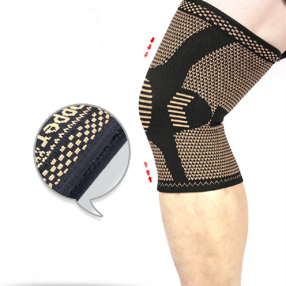 Title 3, Sports Knee Pad Fiber Knitted Copper Ion