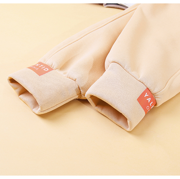 Fleece Lined For Women Loose-fit Tappered Trousers