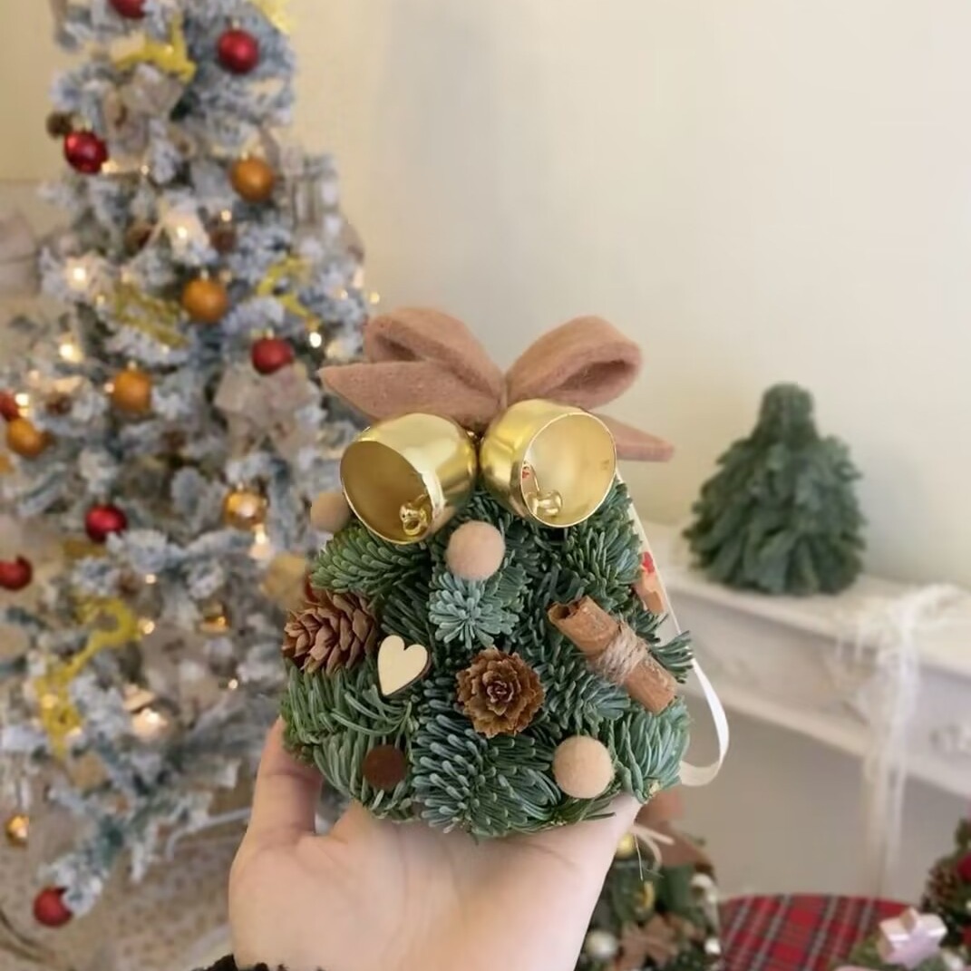 Title 2, Mini Palm Christmas Tree Desktop Decoration Sup...