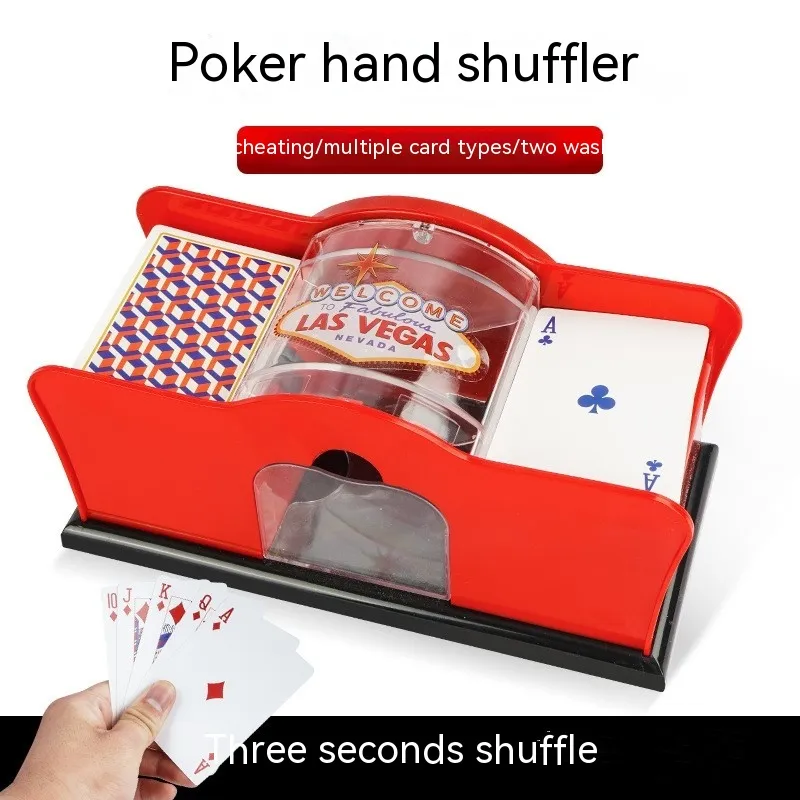 Poker Card Hand Shuffler Easy Hand Cranked Casino Card Shuffling Machine For Blackjack Poker Texas – image 5