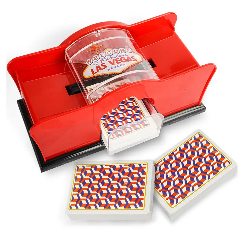 Poker Card Hand Shuffler Easy Hand Cranked Casino Card Shuffling Machine For Blackjack Poker Texas – image 4