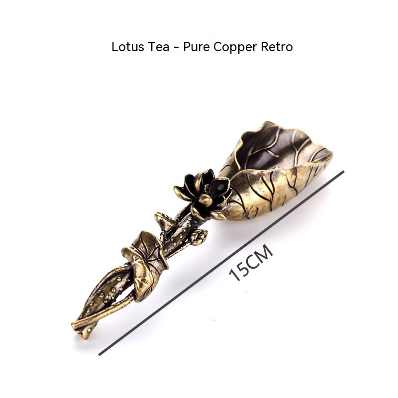 Title 5, Pure Copper Creative Lotus Zen Tea Ceremony Wit...