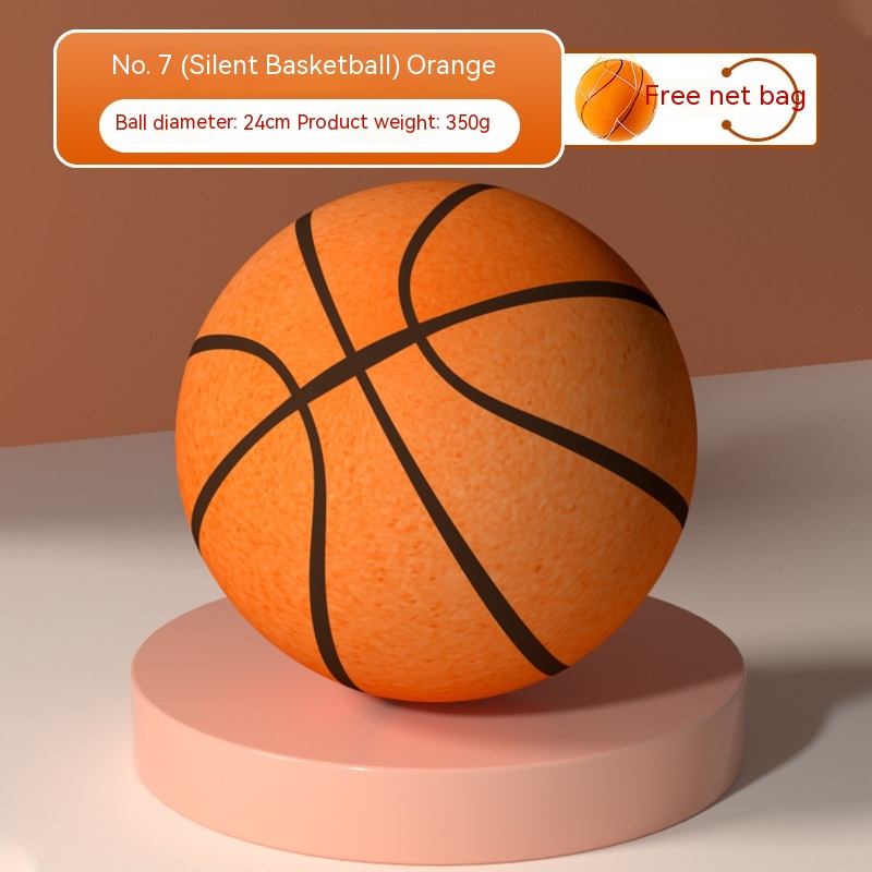 Home Indoor Toddler Children’s Ball Elastic Ball Toy Silent Racket Basketball