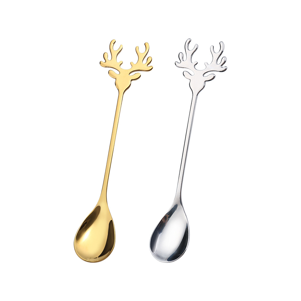 Title 5, Elk Cute Dessert Stir 304 Stainless Steel Coffe...