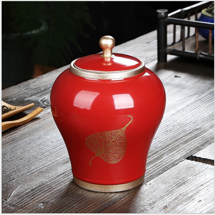 Title 5, Retro Atmospheric Tea Ceramic Dense Storage Tan...