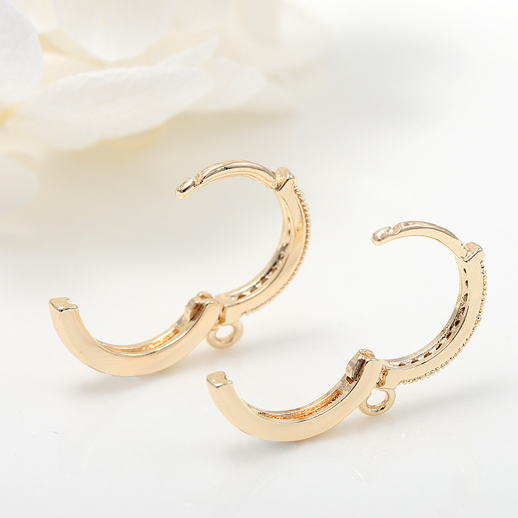 Gold Color Protection Micro Inlaid Zircon Ear Clip