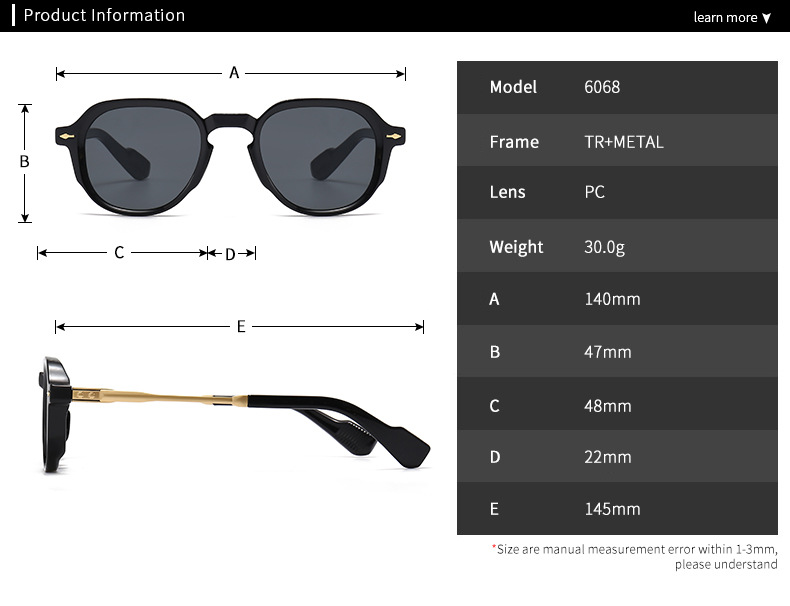 Title 10, Trendige Street-Foto-Sonnenbrille Retro-Charme....