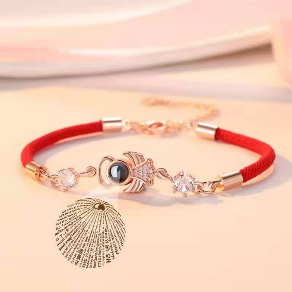 Male And Female Angel Projection Bracelet Wrist Chain