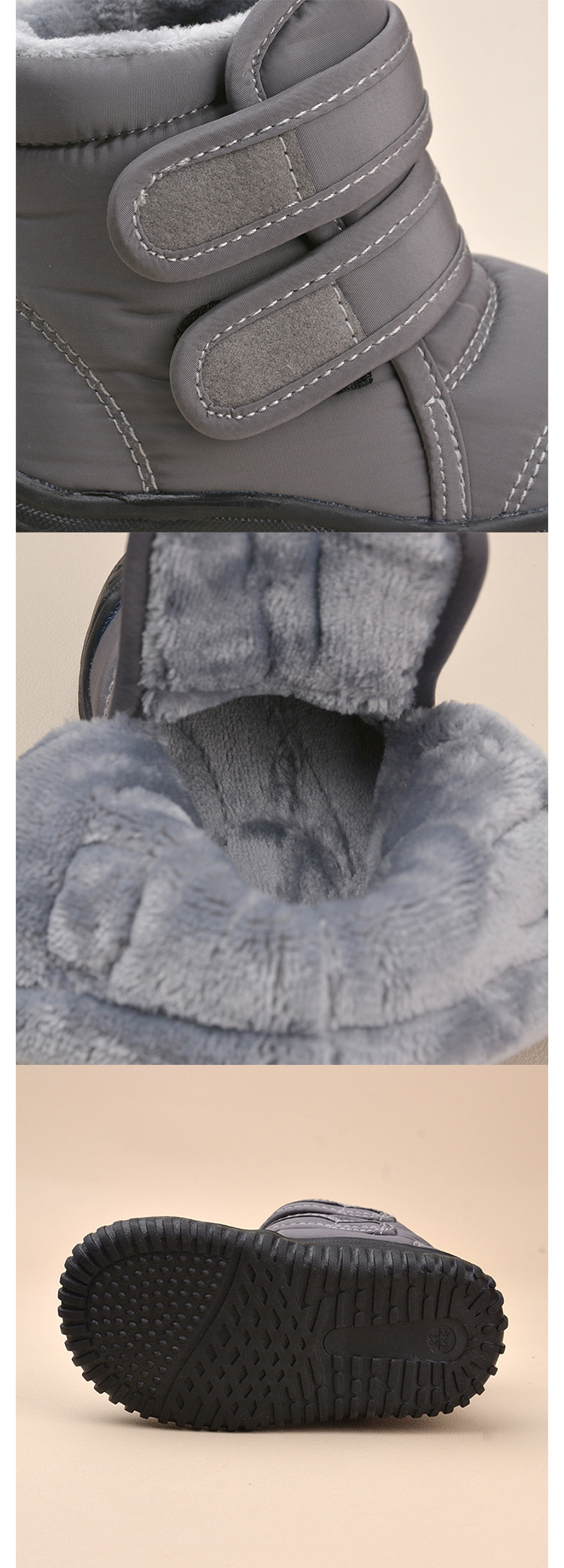 Children's Winter New Velcro Plus Velvet Snow Boots — foto 14