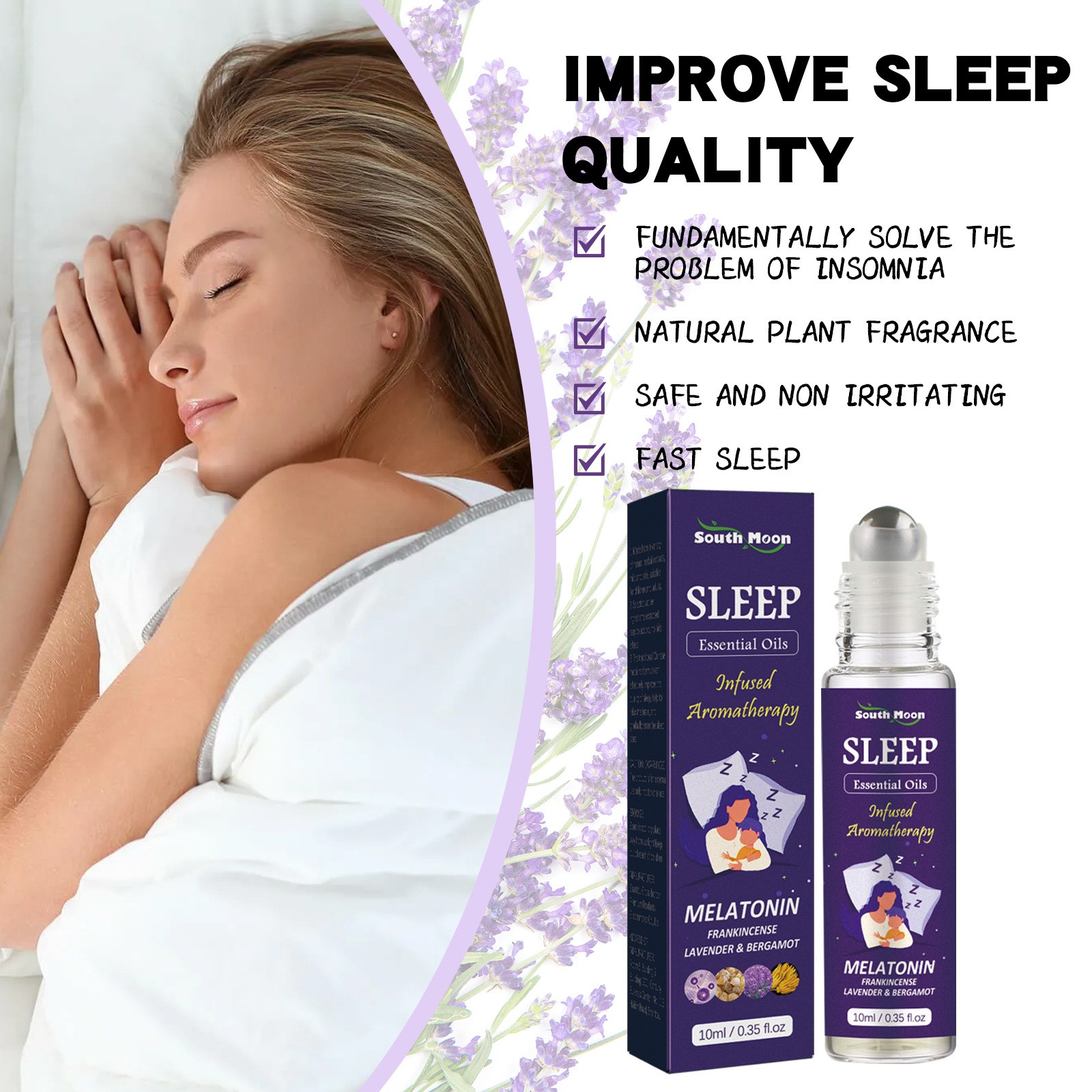 Quick Sleep Ball Essential Oil Calming Essential Oil Blend |Dream Tech