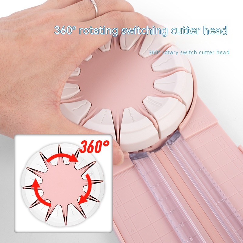 Multifunctional 12-in-1 Paper Cutter Dotted Plastic Paper Cutting Machine