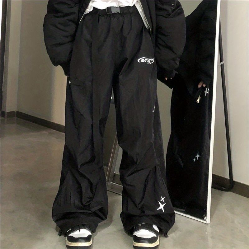 Title 3, Y2g Harajuku pantalon droit rétro américain à j...