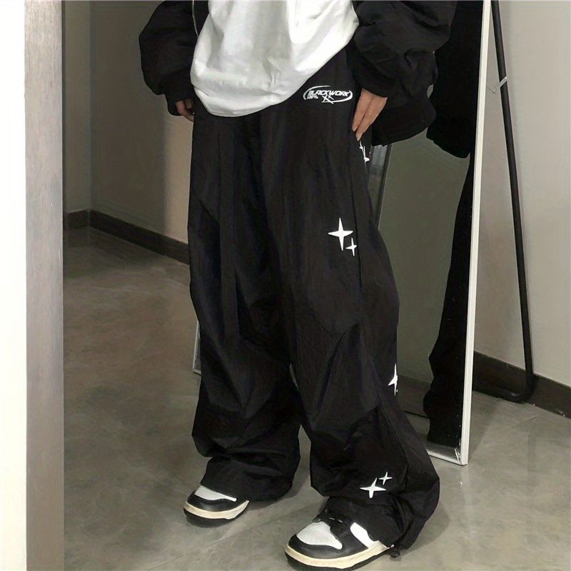 Title 6, Y2g Harajuku pantalon droit rétro américain à j...