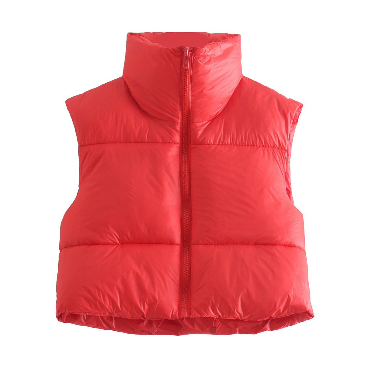 Winter Stand-up Collar Thick Warm Women's Lightweight Down Cotton Vest