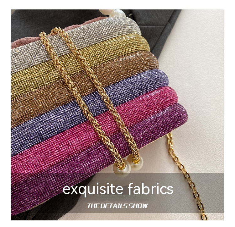 European And American Fashion One-shoulder Ins Women's Crossbody Classic Style Pearl Hand Dinner Bag — foto 15