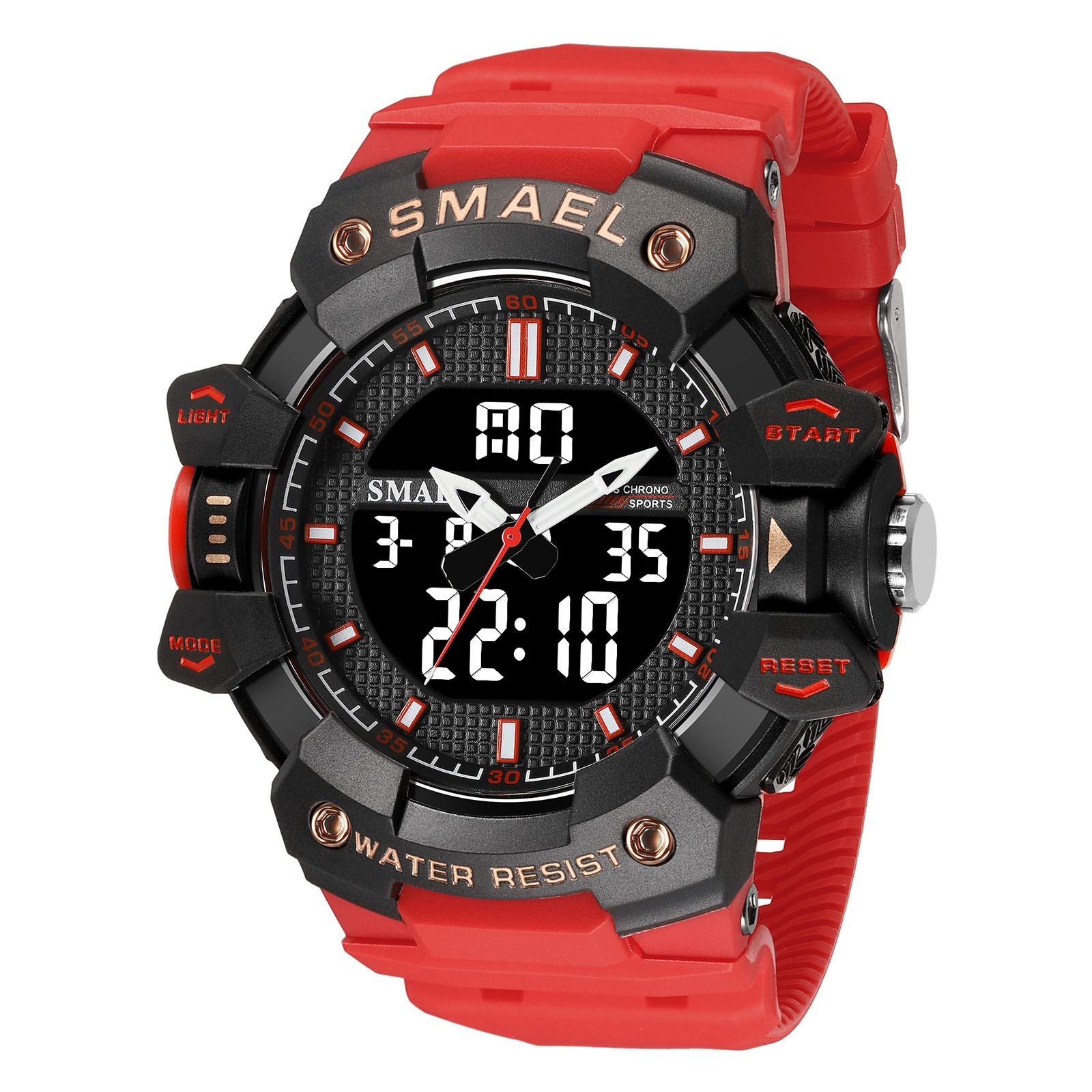Waterproof Student Electronic Sports Watch in army green